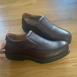 Gravity Defyer Woodford Brown Dress Loafers